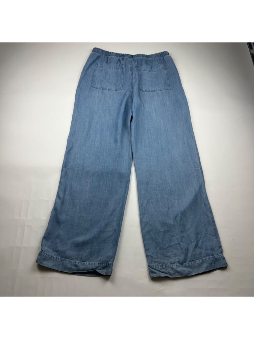 Bella Dahl Blue Chambray Wide Leg Pants M - Picture 5 of 6